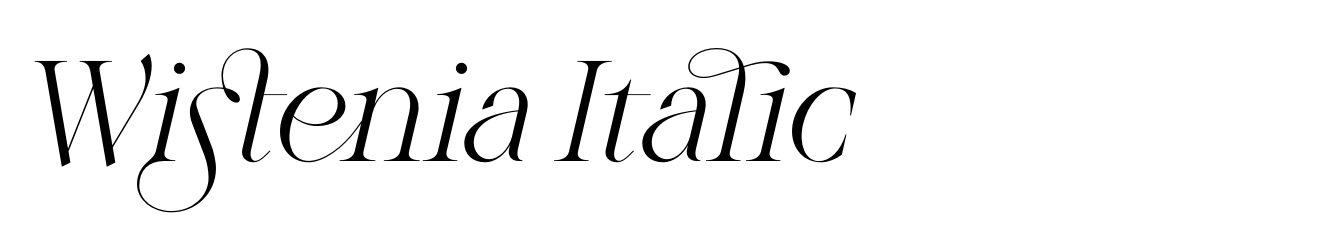 Wistenia Italic